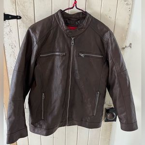 Guess Faux-Leather Men’s Moto Jacket